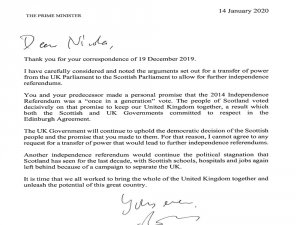 Johnson, İskoçya’nın Bağımsızlık Referandumu Talebini Reddetti