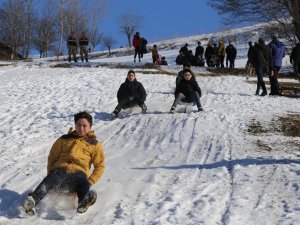 Tahta Kızak Yarışları Renkli Görüntülere Sahne Oldu