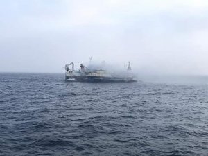 Rusya’da Balıkçı Teknesinde Yangın