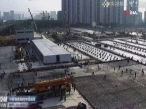 Wuhan’daki İkinci Hastanenin İnşaatı Devam Ediyor