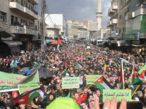 Ürdünlülerden Yüzyılın Anlaşması Protestosu