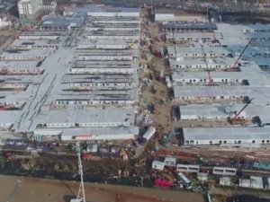 Çin’de Korona Virüsü Hastaları İçin İnşa Edilen 2. Hastane Bitmek Üzere