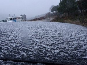 Aydos Ormanı’nda Kar Yağışı Etkisini Gösteriyor