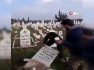 Esad Rejimi Ve Destekçileri Mezar Taşı Ve Camileri Tahrip Etti