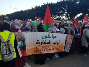 Fas’ta Abd’nin Sözde Barış Planı Protesto Edildi