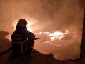 Torul’da Korkutan Yangın