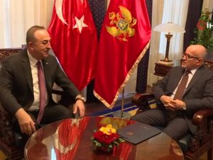 Bakan Çavuşoğlu, Karadağ Dışişleri Bakanı Darmanoviç İle Görüştü