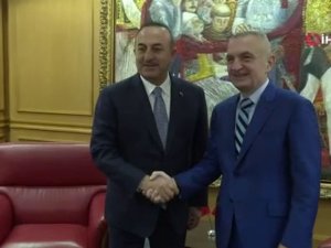 Bakan Çavuşoğlu, Arnavutluk Cumhurbaşkanı Meta Tarafından Kabul Edildi