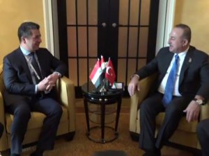 Bakan Çavuşoğlu, Ikby Başbakanı Barzani İle Görüştü