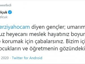 Bakan Selçuk Teşekkür Mesajlarına Yanıt Verdi
