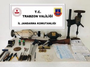Trabzon’da Silah İmalathanesi Baskın