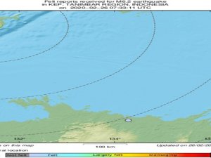 Endonezya’da 6.2 Büyüklüğünde Deprem