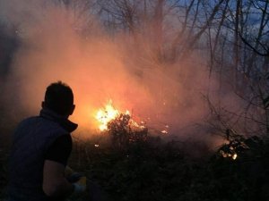 Giresun’da Örtü Yangını