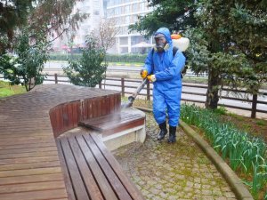 Ortahisar, Korona Virüsüne Karşı İlaçlanıyor