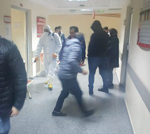 Rize'de Hastaneler Dezenfekte Edildi