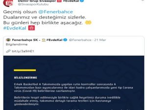 Sivasspor’dan Fenerbahçe’ye Geçmiş Olsun Mesajı