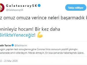 Galatasaray’dan Fatih Terim’e Destek Mesajı