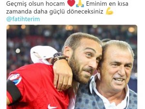 Cenk Tosun’dan Fatih Terim’e Geçmiş Olsun Mesajı