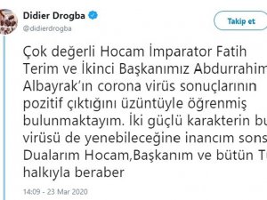 Drogba’dan Fatih Terim’e Geçmiş Olsun Mesajı