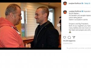 Wesley Sneijder’den Terim Ve Albayrak’a Geçmiş Olsun Mesajı