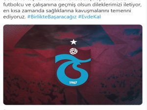 Trabzonspor’dan Fenerbahçe’ye Geçmiş Olsun Mesajı