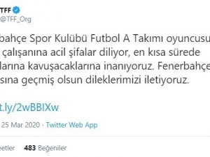 Tff’den Fenerbahçe’ye Geçmiş Olsun Mesajı