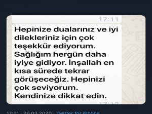 Abdurrahim Albayrak: "Sağlığım Her Gün Daha İyiye Gidiyor"