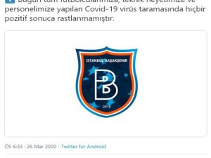 Başakşehir’den Koronavirüs Açıklaması