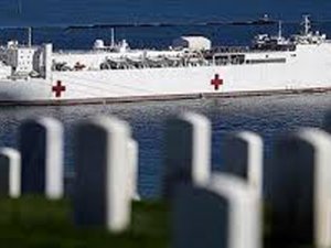 Usns Mercy Yüzen Hastane Gemisi, Los Angeles Limanı’na Geldi