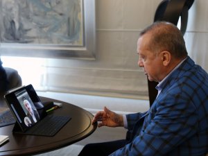 Cumhurbaşkanı Erdoğan, Yeni Bakan İle Video Konferans Yöntemiyle Görüştü
