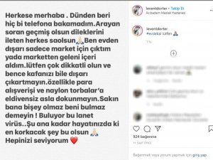 Levent Dörter’den Yeni Paylaşım: “Sakın Hafife Almayın Ve Evde Kalın”