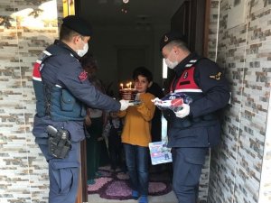 Minik Yağız Efe’nin Doğum Günü Pastası Jandarmadan