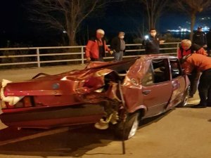 Giresun'da otomobil takla attı 1 ölü, 1 yaralı