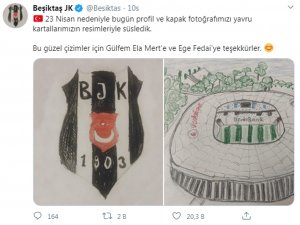 Beşiktaş’tan, 23 Nisan’a Özel Tasarım
