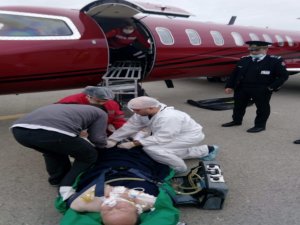 Bakü'de Kalp Krizi Geçiren Rizeli Tır Şoförü Ambulans Uçakla Trabzon'a Getirildi