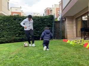 Guilherme’den Karantinada Oğluyla Futbol Keyfi
