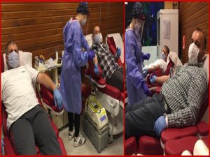 Rize'de Basın Mensupları Kan Bağışında Bulundu