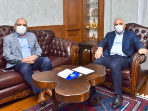 Başkan Zorluoğlu Ve Tesob Başkanı Kara Bir Araya Geldi, Projelerle İlgili İstişarede Bulundu