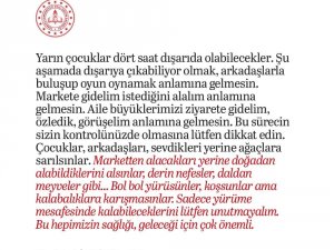 Milli Eğitim Bakanı Selçuk’tan 14 Yaş Ve Altı Çocuklara Öneriler