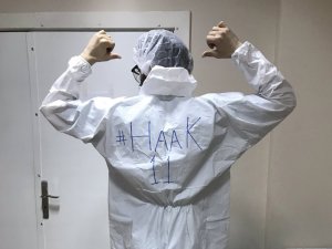 Vakıfbank’ın Yıldızı Isabelle Haak’tan Sağlık Çalışanına Teşekkür