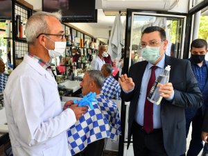 Ortahisar’dan Berber Ve Kuaförlere Sağlık Desteği