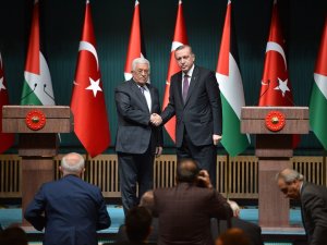 Cumhurbaşkanı Erdoğan Filistin Devlet Başkanı Mahmud Abbas İle Görüştü