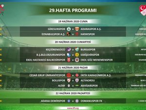 Tff 1. Lig’de 29, 30, 31 Ve 32. Hafta Programları Belli Oldu