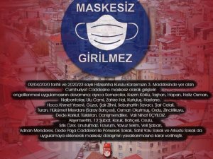 Bayburt’ta 36 Cadde Ve 3 Sokağa Maskesiz Girişler Yasaklandı