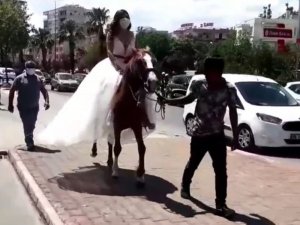 Gelin Ve Damadın Tercihi Lüks Araç Yerin Atlar Oldu