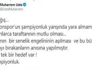 Muharrem Usta’dan Bağış Açıklaması
