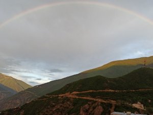 Artvin’de Gökkuşağının Eşsiz Manzarası