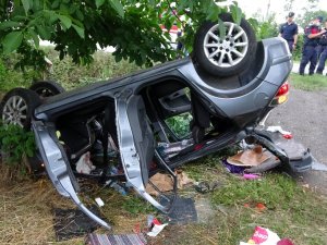 Samsun’da Otomobil Takla Attı: 1 Ölü, 4 Yaralı