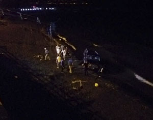 Trabzon'da minibüsün denize yuvarlandığı kazada 5 kişi yaralandı