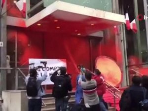 Sarı Yelekliler’den “Boyalı” Protesto